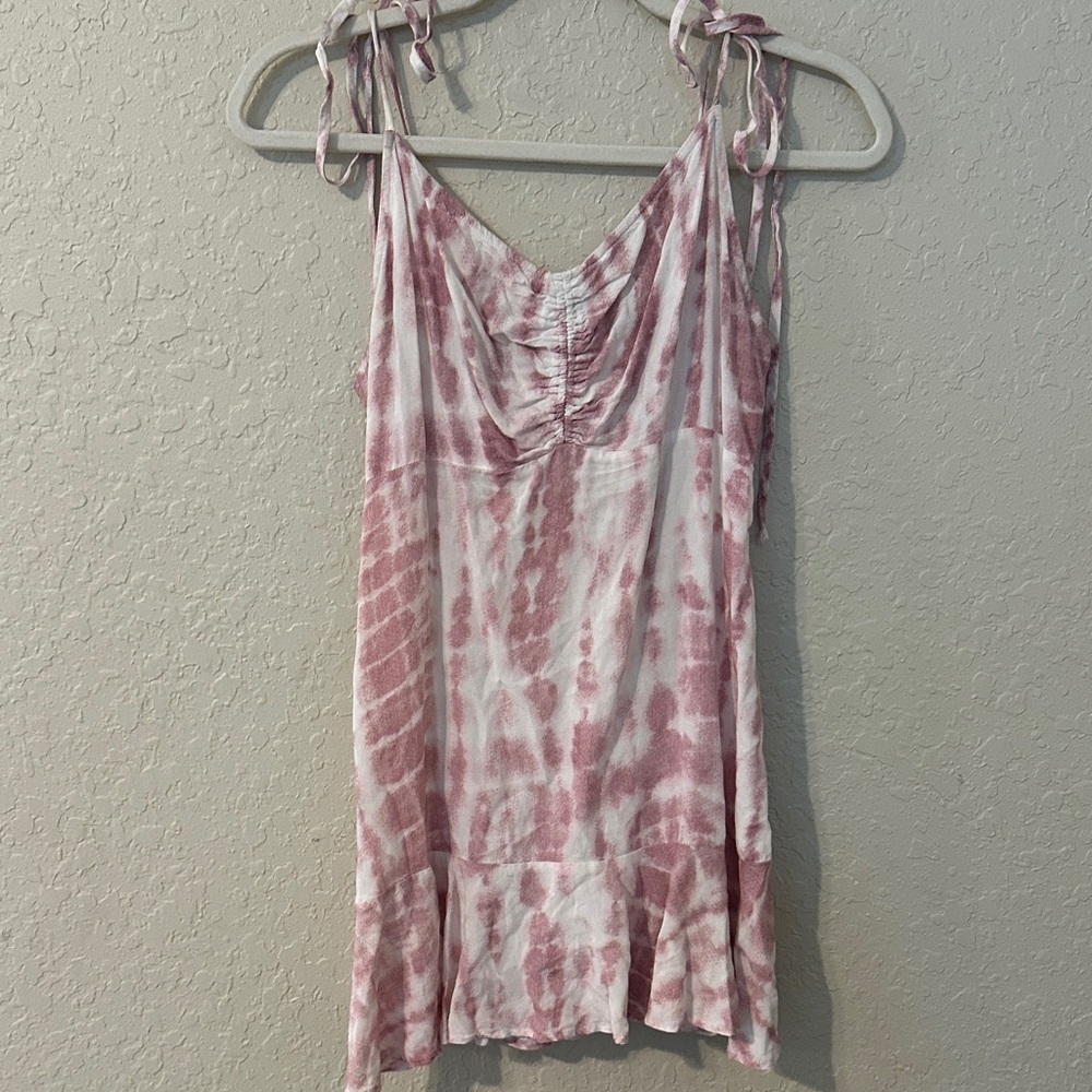 Ocean Drive Pink and White Casual Dress r